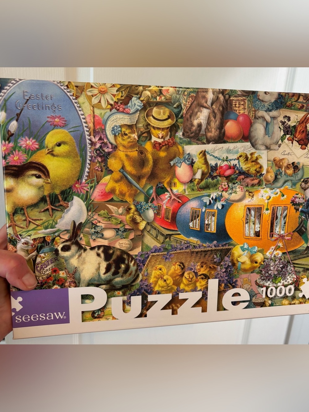 Seesaw 1000 Piece Puzzle, “Easter Greetings”